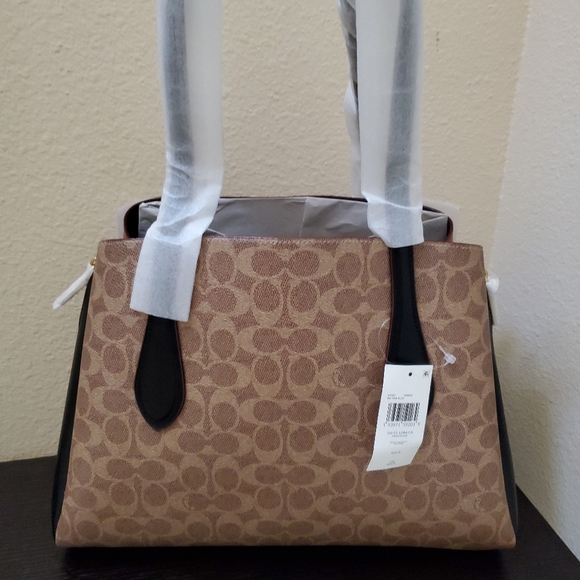 Coach Lora Caryall In Colorblock Signature Canvas - Picture 11 of 16